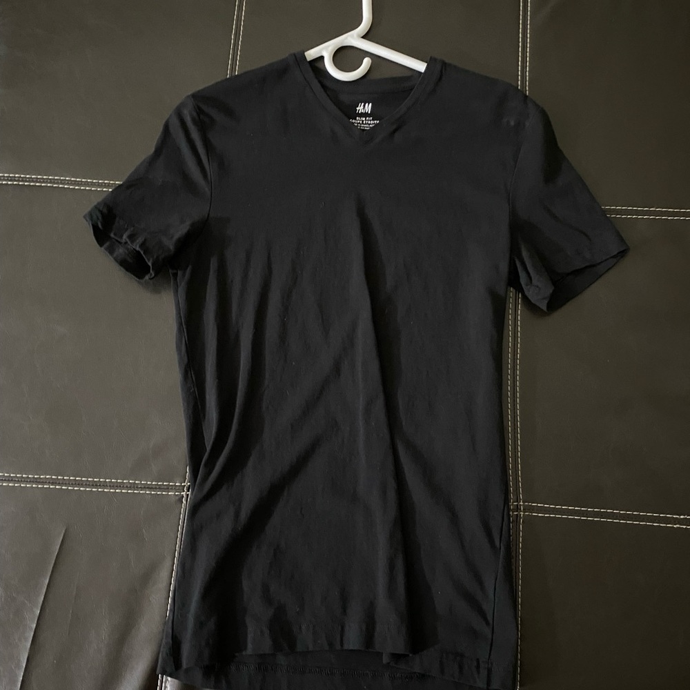H&M V-Neck Black Shirt